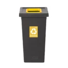 Koš za ločevanje odpadkov 75 L črn