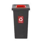 Koš za ločevanje odpadkov 75 L črn